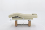 Массажный стол электрический MED-MOS ММКМ-2 (КО-160.1Д) светло-бежевый/светлое дерево, с подогревом ложа