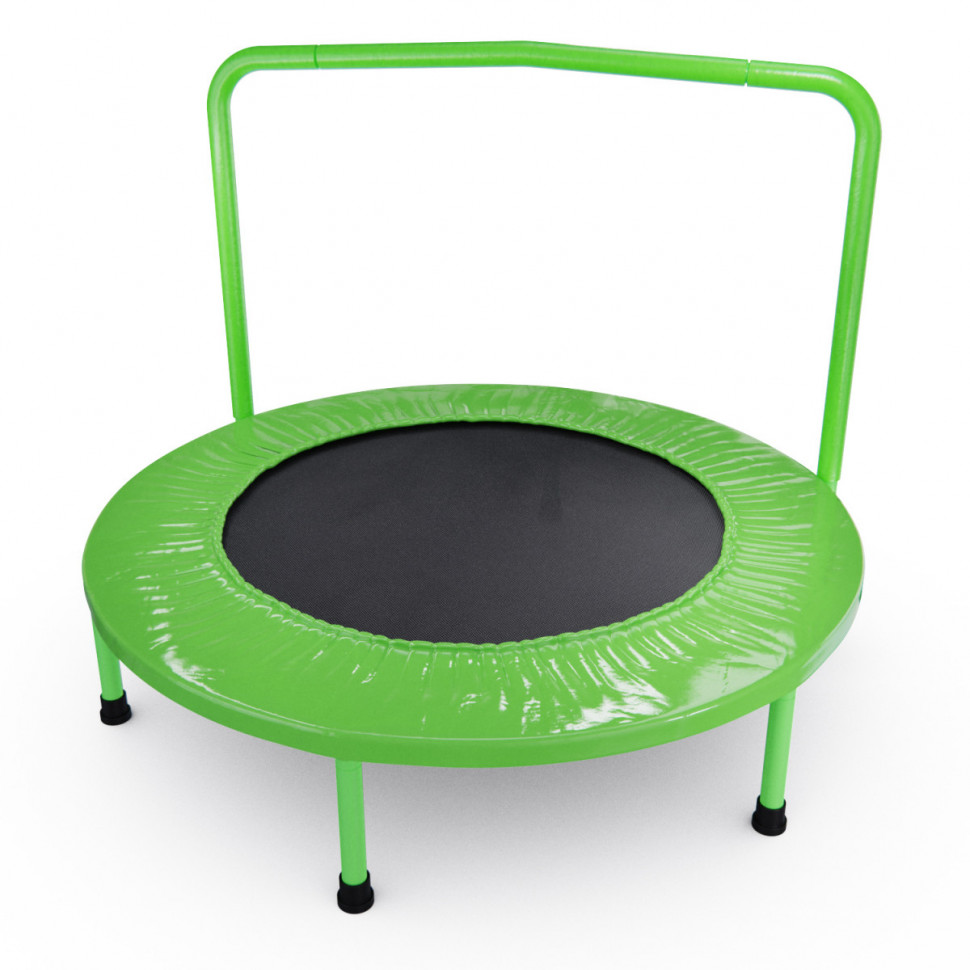 Батут с поручнем DFC JUMPFIT 36'' зеленый